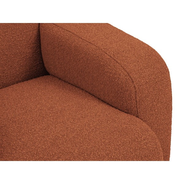 Krėslas rudos spalvos iš boucle Molino – Micadoni Home-image-4