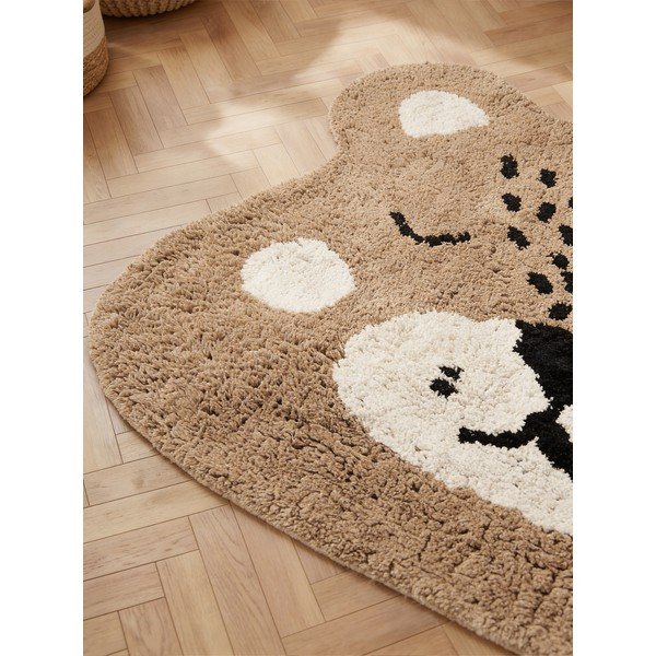Skalbiamas/rankų darbo šviesiai rudos spalvos iš medvilnės vaikiškas kilimas 93x120 cm Snuggle Bea – Hanse Home-image-2
