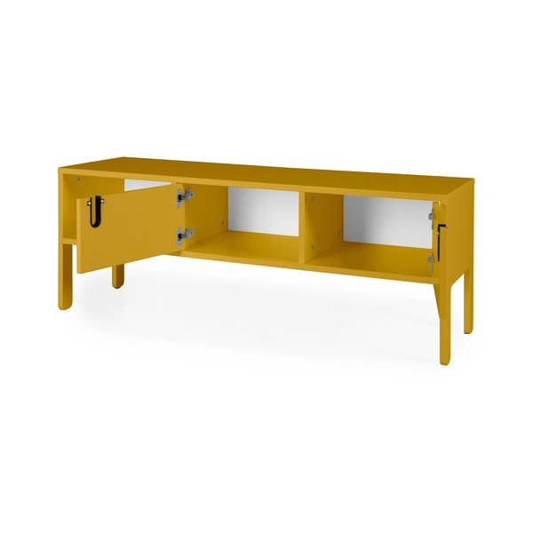 Geltonos spalvos TV komoda Tenzo Uno, plotis 137 cm-image-3