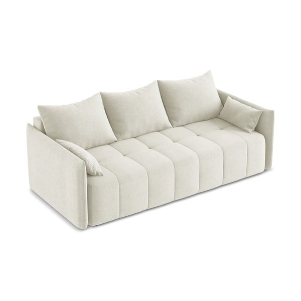 Smėlio spalvos sulankstoma/su sandėliavimo vieta sofa 225 cm Moku – Makamii-image-3