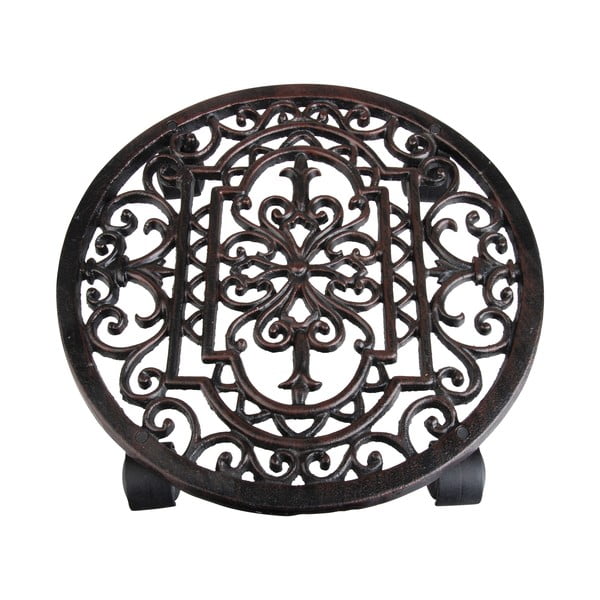 Iš metalo mobilus stovas gėlių vazonui ø 29 cm Ornament – Esschert Design-image-3