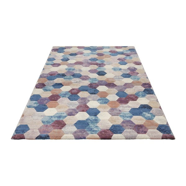 Mėlynos ir violetinės spalvos kilimas Elle Decoration Arty Manosque, 160 x 230 cm-image-3