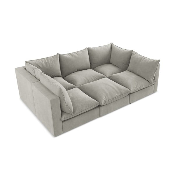 Šviesiai pilkos spalvos sofa 255 cm Manao – Makamii-image-4