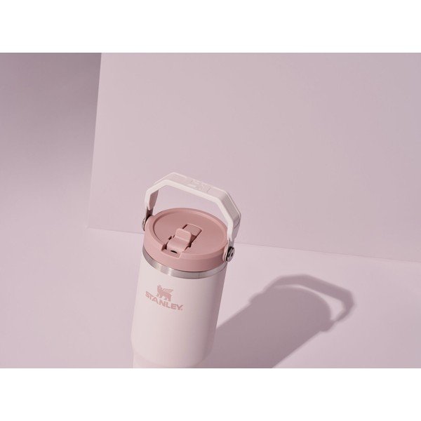 Šviesiai rožinės spalvos iš nerūdijančio plieno termosas 410 ml IceFlow™ Flip Straw 2.0 Tumbler Rose Quartz – Stanley-image-4