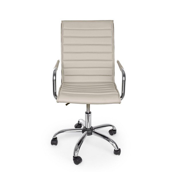 Taupe spalvos iš dirbtinės odos biuro kėdė Perth – Yes Everyday-image-2