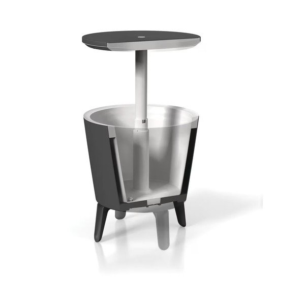 Iš plastiko apvalios formos sodo stalas su padėklu ø 49,5 cm Cool – Keter-image-3