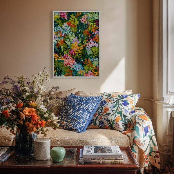 Spausdintas paveikslas su rėmeliu 50x70 cm Vivid Meadow – Styler-image-1