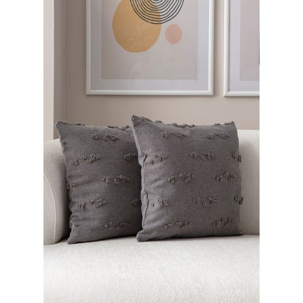 Dekoratyviniai pagalvių užvalkalai 2 vnt. 43x43 cm Tuffet – Mioli Decor-image-3