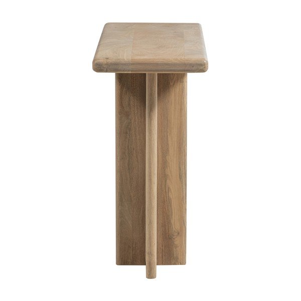 Šviesios natūralios spalvos iš mango masyvo konsolinis staliukas 40x80 cm Ato – WOOOD-image-3