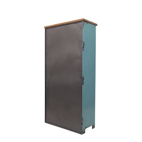 Turkio spalvos metalinė spintelė Dutchbone Rusty-image-4