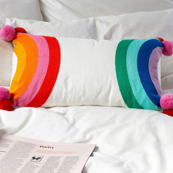 Iš medvilnės mišinio vaikiška pagalvė 50x33 cm Rainbow – Rex London-image-1