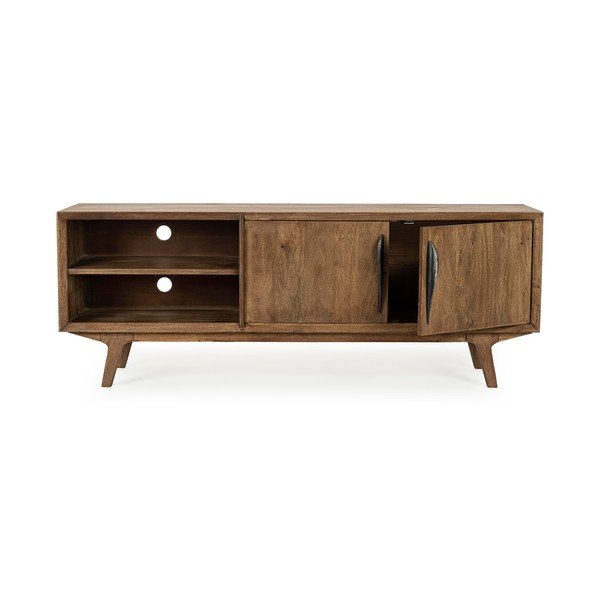 Natūralios spalvos iš mango masyvo TV spintelė 152x55x40 cm Sherman – Bizzotto-image-3