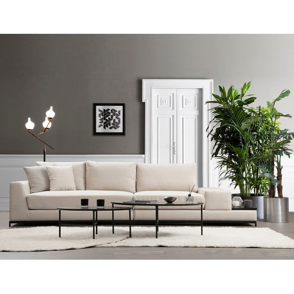 Sofa kreminės spalvos 320 cm Line – Balcab Home-image-1