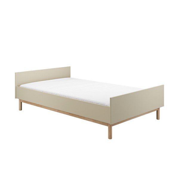 Vaikiška lova smėlio spalvos 120x200 cm Miloo – Pinio