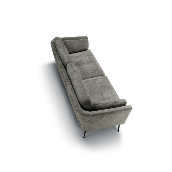 Pilkos spalvos iš velveto sofa 220 cm Mynta – Sits-image-4