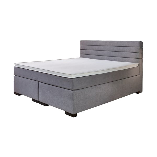 Spyruoklinė lova pilkos spalvos 180x200 cm Kokomo – Rojaplast