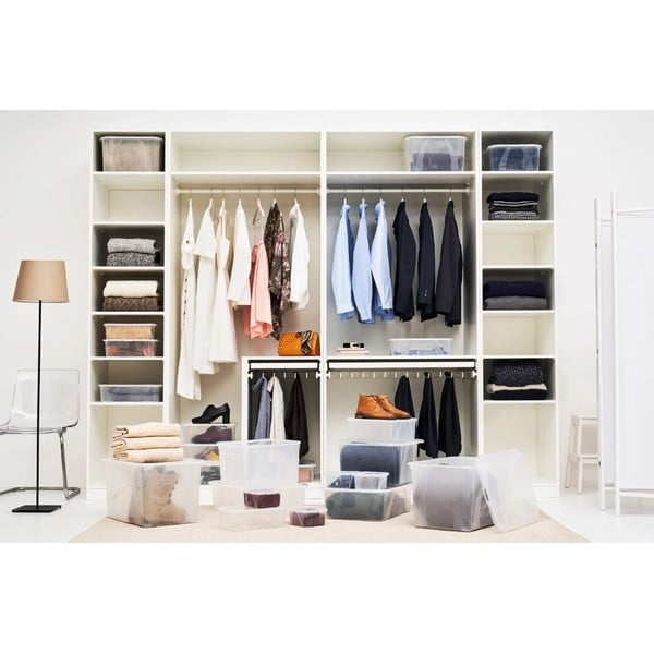 Plastikinė dėžė su dangčiu 50 l Lona - Rotho-image-3