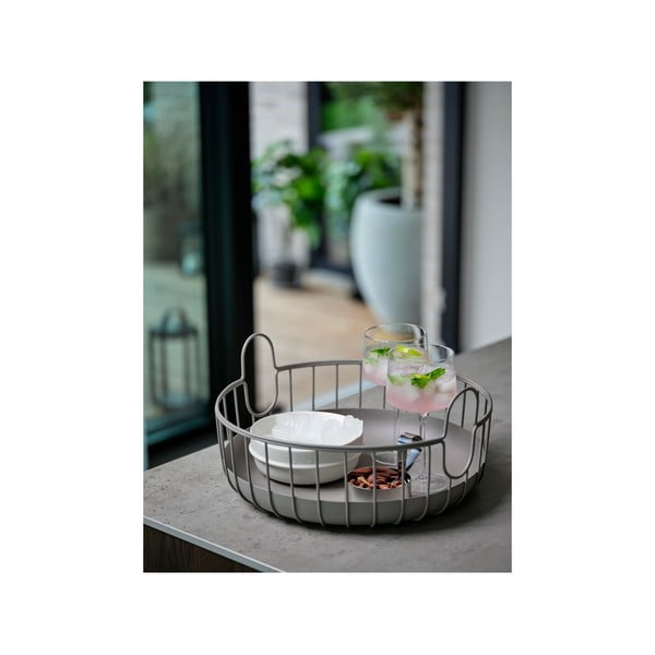 Vielinis iš metalo krepšys ø 38x18 cm Inu – Zone-image-2