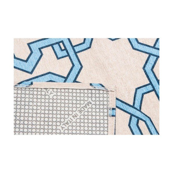 Itin patvarus virtuvės kilimas "Webtappeti Tiles Blue", 60 x 220 cm-image-3