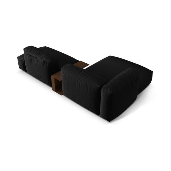 Modulinė kampinė sofa juodos spalvos (su kairiuoju kampu) Martina – Micadoni Home-image-4