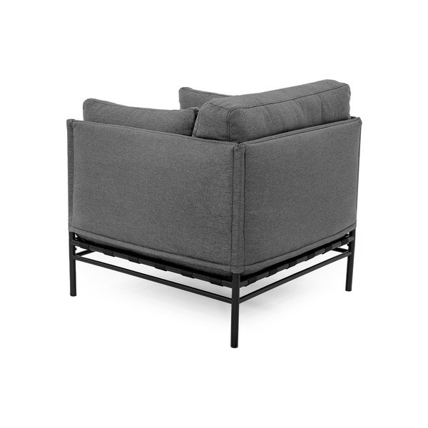 Paminkštinto audinio sodo krėslas tamsiai pilkos spalvos Dandy – Sit Sit-image-4