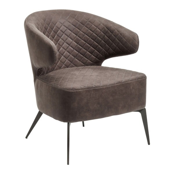 Tamsiai pilkas fotelis "Kare Design Amsterdam Grey
