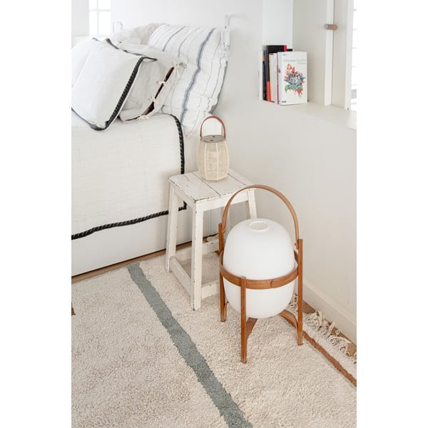 Skalbiamas/rankų darbo iš medvilnės kilimas mėlynos spalvos/kreminės spalvos 140x200 cm Lanes Vintage Blue – Lorena Canals-image-3