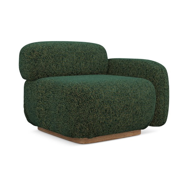 Tamsiai žalios spalvos modulinė sofos dalis (su dešiniuoju kampu) Ailani – Makamii-image-2