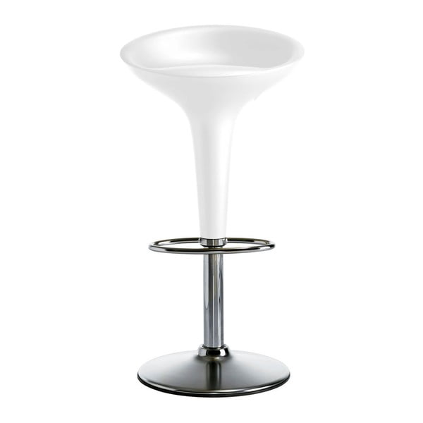 Balta baro kėdė "Magis Bombo", aukštis 50/74 cm