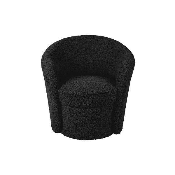 Krėslas juodos spalvos iš boucle Cuddly  – Leitmotiv-image-2