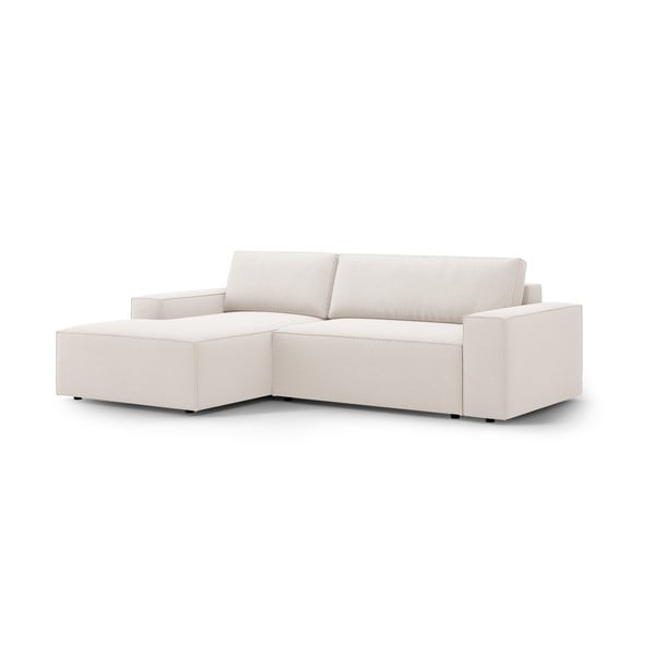 Sulankstoma kampinė sofa smėlio spalvos (su kairiuoju kampu) Jodie – Micadoni Home-image-3