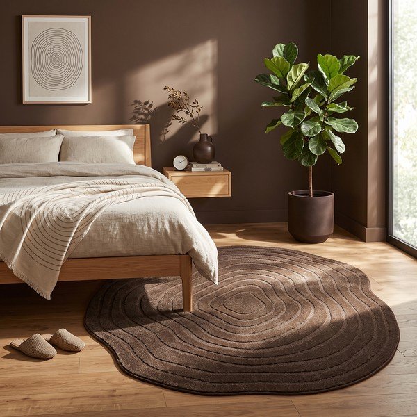 Rudos spalvos kilimas 160x230 cm Pebble – ESTE-image-2
