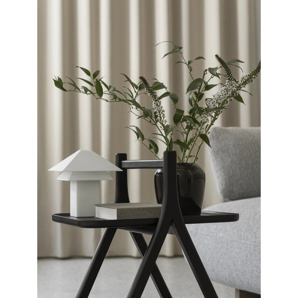 Baltos spalvos stalinis šviestuvas LED su pritemdymo funkcija (aukštis 33,5 cm) su metaliniu gaubtu Sanaka – Blomus-image-2