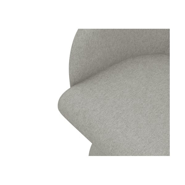 Šviesiai pilkos spalvos iš audinio valgomojo kėdė Kanoa – Makamii-image-4