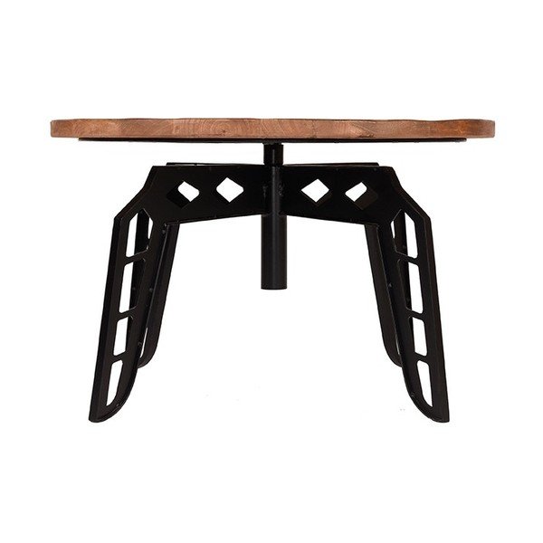 Sulankstomas stalas su mango medžio stalviršiu LABEL51 Pebble, ⌀ 80 cm-image-4