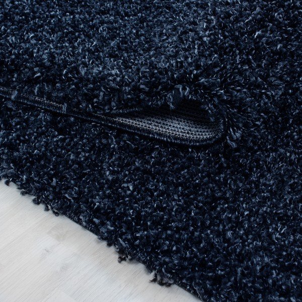 Tamsiai mėlynos spalvos apvalios formos kilimas ø 120 cm Life – Ayyildiz Carpets-image-1