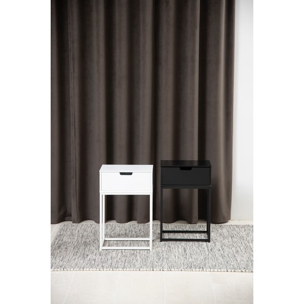 Juodas naktinis staliukas Actona Mitra, 40 x 30 cm-image-2