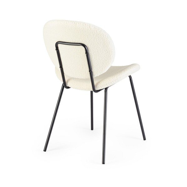 Baltos spalvos iš audinio valgomojo kėdė Maddie – Yes Everyday-image-4