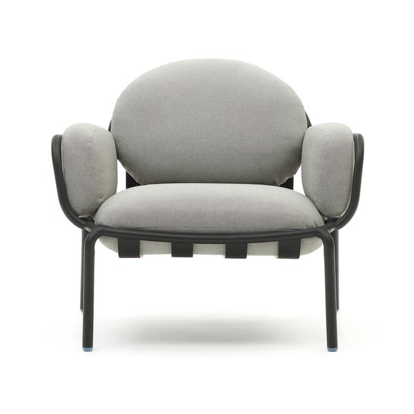 Metalinis sodo krėslas pilkos spalvos Joncols – Kave Home-image-1