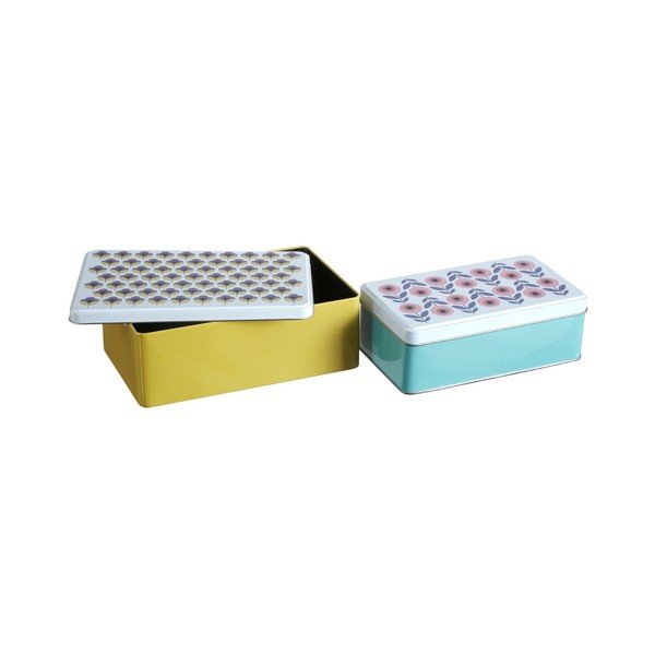 2 "Premier Housewares Joni" skardinių dėžučių rinkinys, 13 x 20 cm-image-4