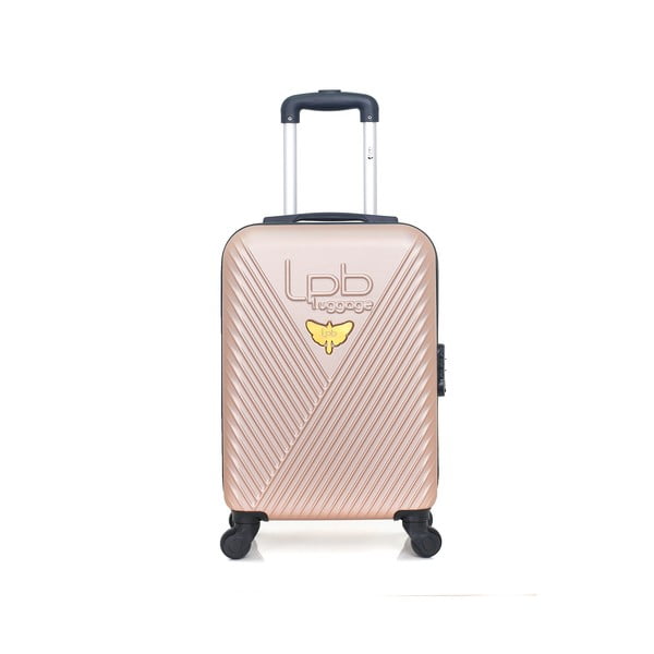 Smėlio spalvos lagaminas su ratukais LPB Francis, 31 l