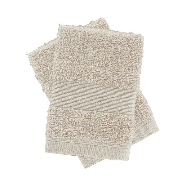 Smėlio spalvos iš frote audinio iš medvilnės rankšluosčiai 2 vnt. 30x30 cm Anti-Bacterial – Catherine Lansfield