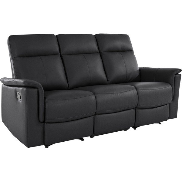 Iš odos sofa juodos spalvos 197 cm Southbrook – Støraa-image-2
