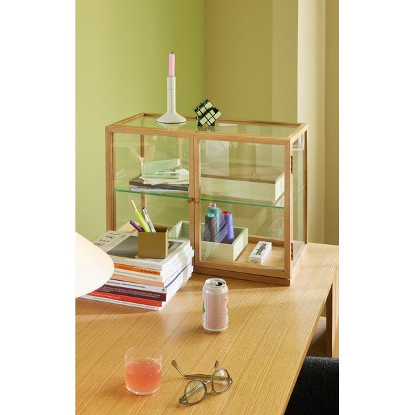Vitrina natūralios spalvos iš ąžuolo 60x42x32 cm Poetic – Hübsch-image-1