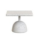 Iš terrazo cemento sodo kavos staliukas 48x48 cm Saura – Kave Home