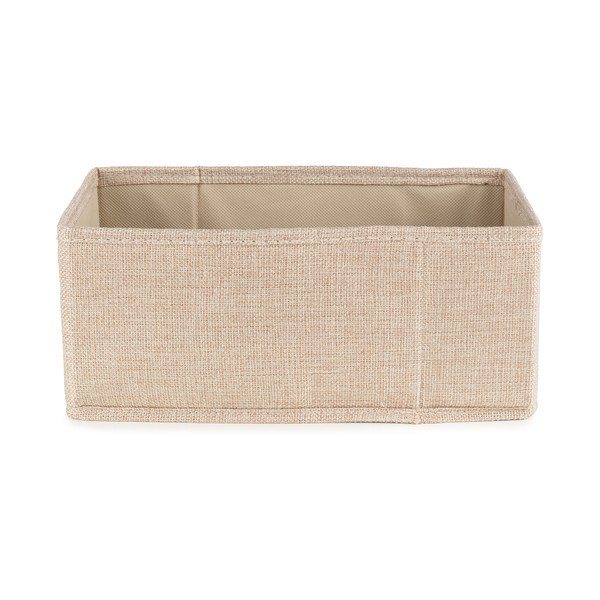 Smėlio spalvos iš tekstilės daiktadėžė 28x12x12 cm Sandy – Compactor-image-4