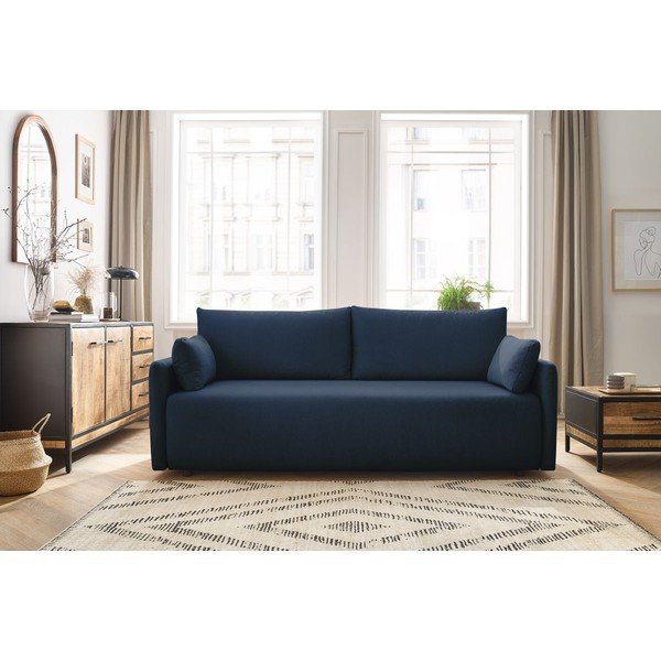 Sulankstoma sofa tamsiai mėlynos spalvos 211 cm Marcel – Bobochic Paris-image-1