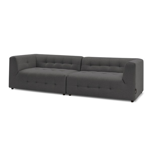 Tamsiai pilka sofa 324 cm Kleber - Bobochic Paris-image-3