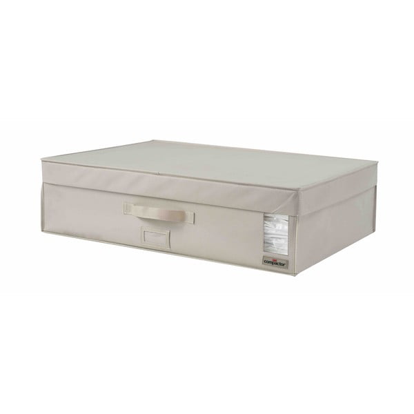 Smėlio spalvos drabužių laikymo dėžė Compactor XXL Family, 72 x 19 cm