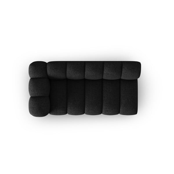 Modulinė sofa juodos spalvos/antracito spalvos (su kairiuoju kampu) Lupine – Micadoni Home-image-2